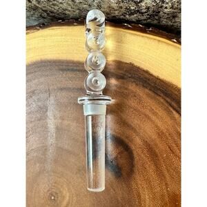 Vintage Mikasa Crystal 2000 Wine Bottle Stopper Y2K